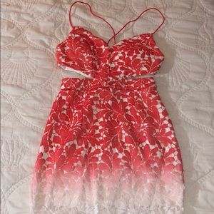 Lace Ombré Mini Dress